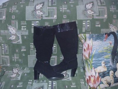Лот: 8493562. Фото: 1. Сапоги женские, зимние, замша. Сапоги