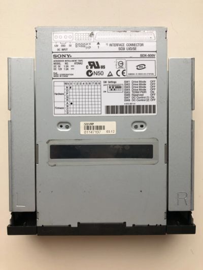 Лот: 21725212. Фото: 1. Стример SCSI Sony SDX-500V Ретро. СХД