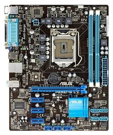 Лот: 16350151. Фото: 1. Мат плата Asus P8H61-M LX. Материнские платы