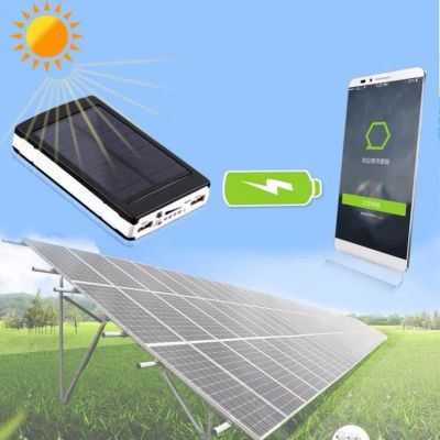 Лот: 12232433. Фото: 1. Solar Power Bank 20000 mAh. Внешние, портативные аккумуляторы для смартфонов (Power bank)