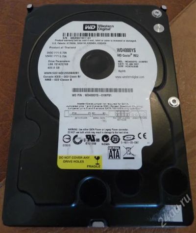 Лот: 2080465. Фото: 1. Жесткий диск (HDD) WD 400Gb, SATA... Жёсткие диски (HDD)