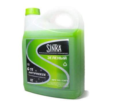Лот: 25804836. Фото: 1. Антифриз Sinka G11 зеленый 5кг. Масла, жидкости