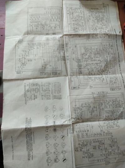 Лот: 25334652. Фото: 1. Электросхема цветного телевизора... Запчасти для телевизоров, видеотехники, аудиотехники