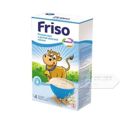 Лот: 3292315. Фото: 1. Каша Friso рисовая с детской молочной... Детское питание