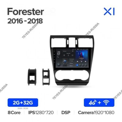 Лот: 20760417. Фото: 1. Магнитола Teyes X1 Subaru Forester... Автомагнитолы
