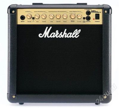Лот: 702531. Фото: 1. Marshall MG 15 DFX комбоусилитель... Гитарные эффекты и комбоусилители