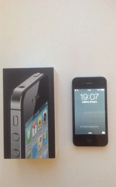 Лот: 5303978. Фото: 1. Iphone 4 black 16gb CDMA. Смартфоны