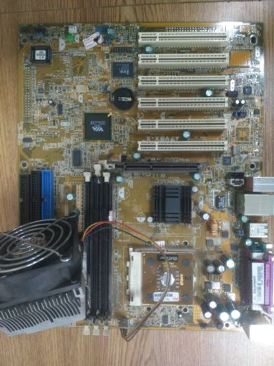 Лот: 12666035. Фото: 1. Материнская плата ASUS A7V8X-X... Материнские платы