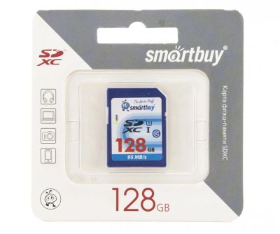 Лот: 8834356. Фото: 1. smartbuy sdxc 128gb class 10. Карты памяти