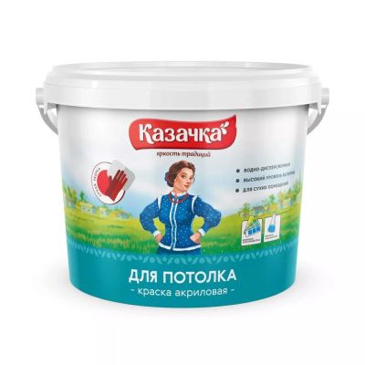 Лот: 24085890. Фото: 1. Краска водно-дисперсионная, Казачка... Краски, лаки, растворитель