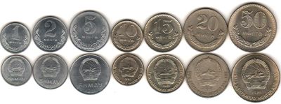 Лот: 6501497. Фото: 1. 1981 г. Монголия 1-2-5-10-15-20-50... Наборы монет