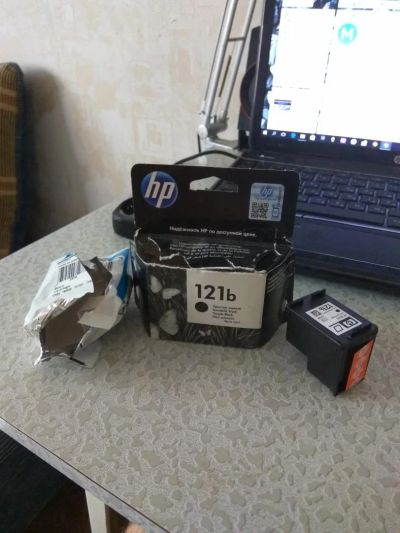 Лот: 7966140. Фото: 1. Продам струйный картридж HP 121b... Картриджи, расходные материалы