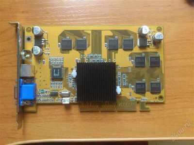 Лот: 2016636. Фото: 1. Видеокарта NVidia GeForce 4 MX... Видеокарты