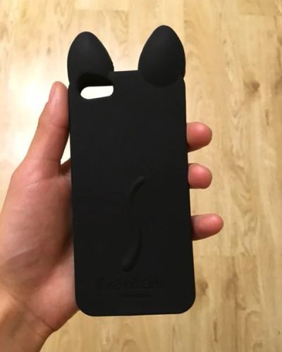 Лот: 7631937. Фото: 1. Чехол Iphone 5 5s кот котик ушки... Чехлы, бамперы