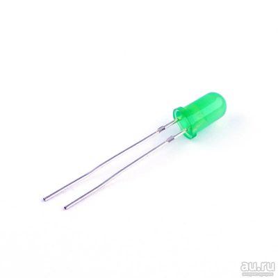 Лот: 15195951. Фото: 1. Выводной светодиод 3мм Цвет свечения... Светодиоды