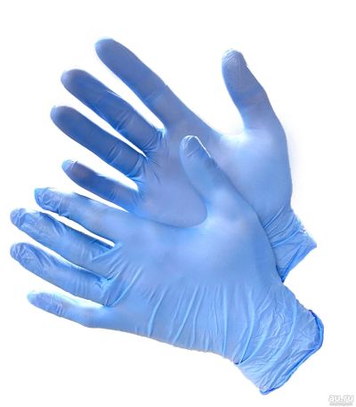 Лот: 17384861. Фото: 1. Перчатки нитриловые M неопудренные... Антисептики, защитные средства, медицинские маски