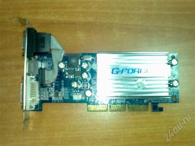 Лот: 215988. Фото: 1. Nvidia GF 6200A 128 mb AGP. Видеокарты
