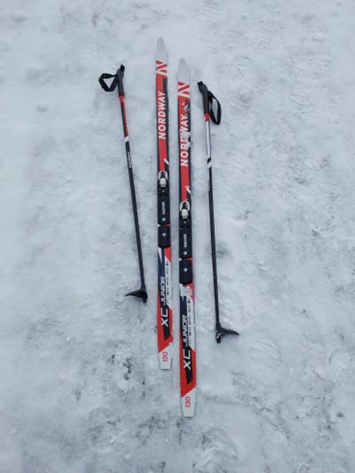 Лот: 20011674. Фото: 1. Детские беговые лыжи Nordway с... Лыжи