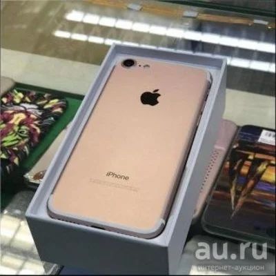 Лот: 13802890. Фото: 1. iPhone 7 128GB gold+стекло и чехол. Смартфоны