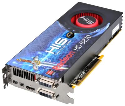 Лот: 8374042. Фото: 1. HIS HD 6870 1GB 256bit. Видеокарты