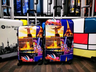 Лот: 14085902. Фото: 1. Чемодан Большой "Building" лайт... Чемоданы и сумки дорожные