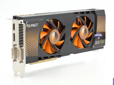Лот: 10938754. Фото: 1. Видеокарта Palit GeForce GTX 580... Видеокарты