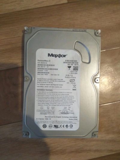 Лот: 12703183. Фото: 1. Жесткий диск Maxtor STM3160815AS. Жёсткие диски (HDD)
