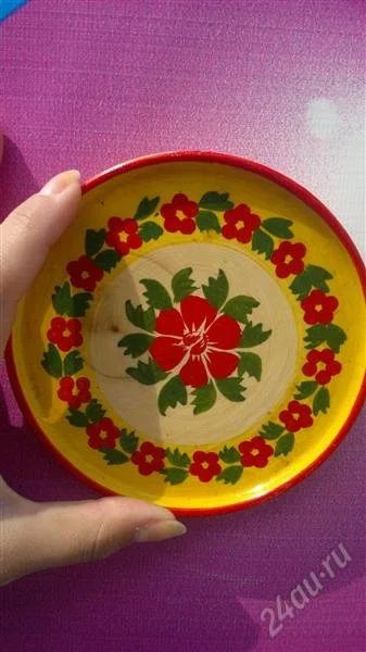 Лот: 2857073. Фото: 1. Тарелочка.Ручная роспись. Другое (ручная работа)