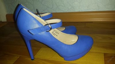 Лот: 5546382. Фото: 1. Продам шикарные синие туфли! 39... Туфли