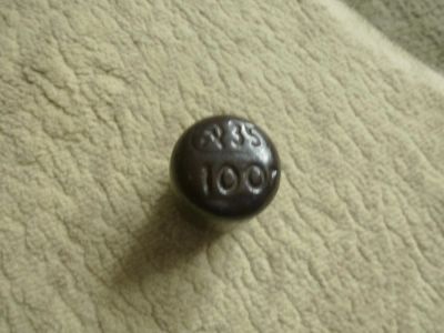 Лот: 10501557. Фото: 1. весовая гирька 100 грамм 1935... Фарфор, керамика