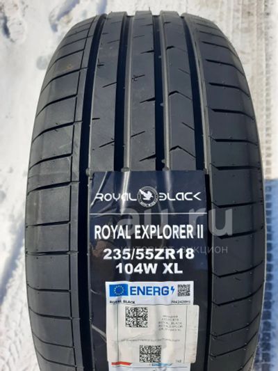 Лот: 21587734. Фото: 1. Летняя резина 235/55 R-18 "Royal... Шины