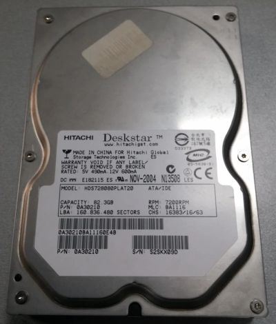 Лот: 5317255. Фото: 1. Жёсткий диск 80 ГБ, SATA, 8 МБ... Жёсткие диски (HDD)