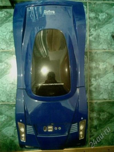 Лот: 1386729. Фото: 1. компьютерный корпус синий Ferrari... Корпуса, блоки питания
