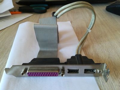 Лот: 11913449. Фото: 1. Планка 2 USB + LPT. Шлейфы, кабели, переходники