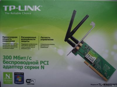 Лот: 15254421. Фото: 1. TL-WN851ND. WiFi, Bluetooth адаптеры