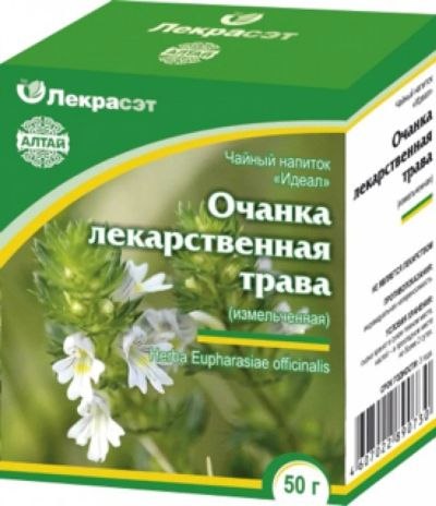 Лот: 7011950. Фото: 1. Очанка трава, 50г. Антисептики, защитные средства, медицинские маски