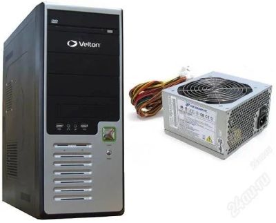 Лот: 2507696. Фото: 1. Копрус ATX + Новый БП 400W FSP. Корпуса, блоки питания