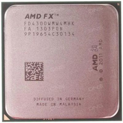 Лот: 13233629. Фото: 1. процессор amd fx 4300+кулер башня... Процессоры