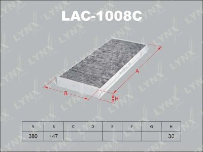 Лот: 13356868. Фото: 1. Lynx LAC-1008C Салонный фильтр. Расходные материалы