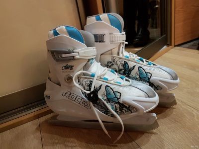 Лот: 12992985. Фото: 1. Коньки раздвижные подростковые... Коньки