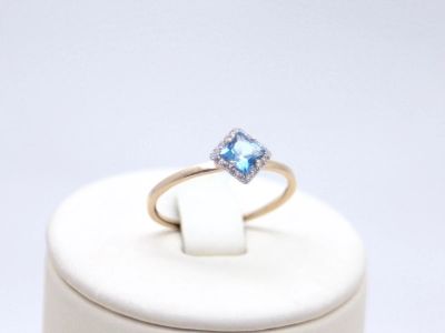 Лот: 12321598. Фото: 1. ЗОЛОТОЕ КОЛЬЦО С ТОПАЗОМ 1,26... Кольца, перстни