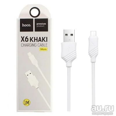 Лот: 16163377. Фото: 1. Дата кабель HOCO X6 Micro-USB... Дата-кабели, переходники