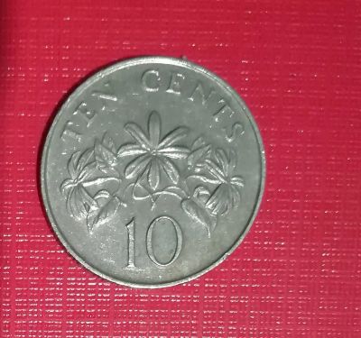 Лот: 16385794. Фото: 1. Сингапур 10 центов 1987. Азия