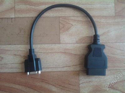 Лот: 369536. Фото: 1. Кабель OBD II (16pin) <-> COM... Диагностическое оборудование, измерительный инструмент