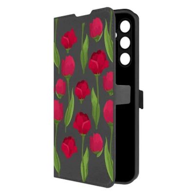Лот: 25053462. Фото: 1. Чехол Krutoff Eco Book "Розы паттерн... Чехлы, бамперы