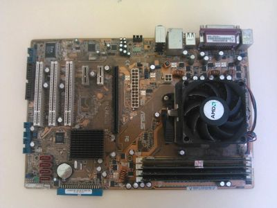 Лот: 4196627. Фото: 1. MB ASUSTeK M2N+AMD Athlon 4600... Материнские платы