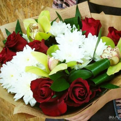 Лот: 6961319. Фото: 1. Букет № 415 Доставка цветов в... Свежие цветы