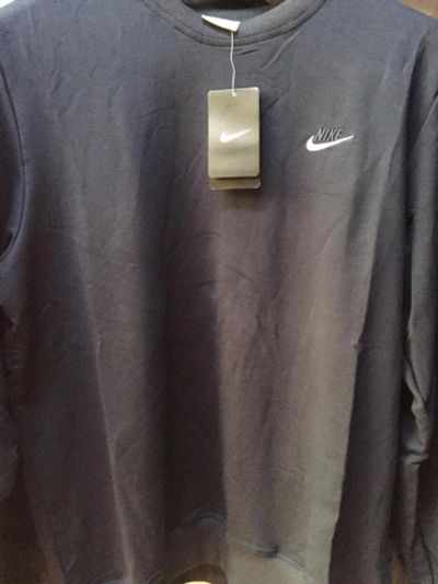 Лот: 7917500. Фото: 1. Толстовка Nike чёрная. Свитеры, толстовки, худи