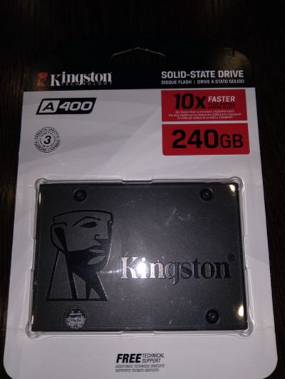 Лот: 17262983. Фото: 1. 240Gb SSD Kingston A400 (SA400S37... SSD-накопители