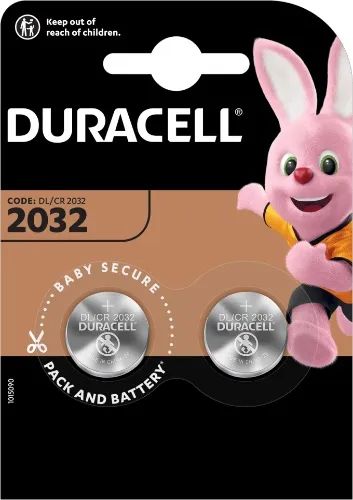 Лот: 24443009. Фото: 1. Батарейки Duracell литиевые CR2032-2BL... Батарейки, аккумуляторы, элементы питания